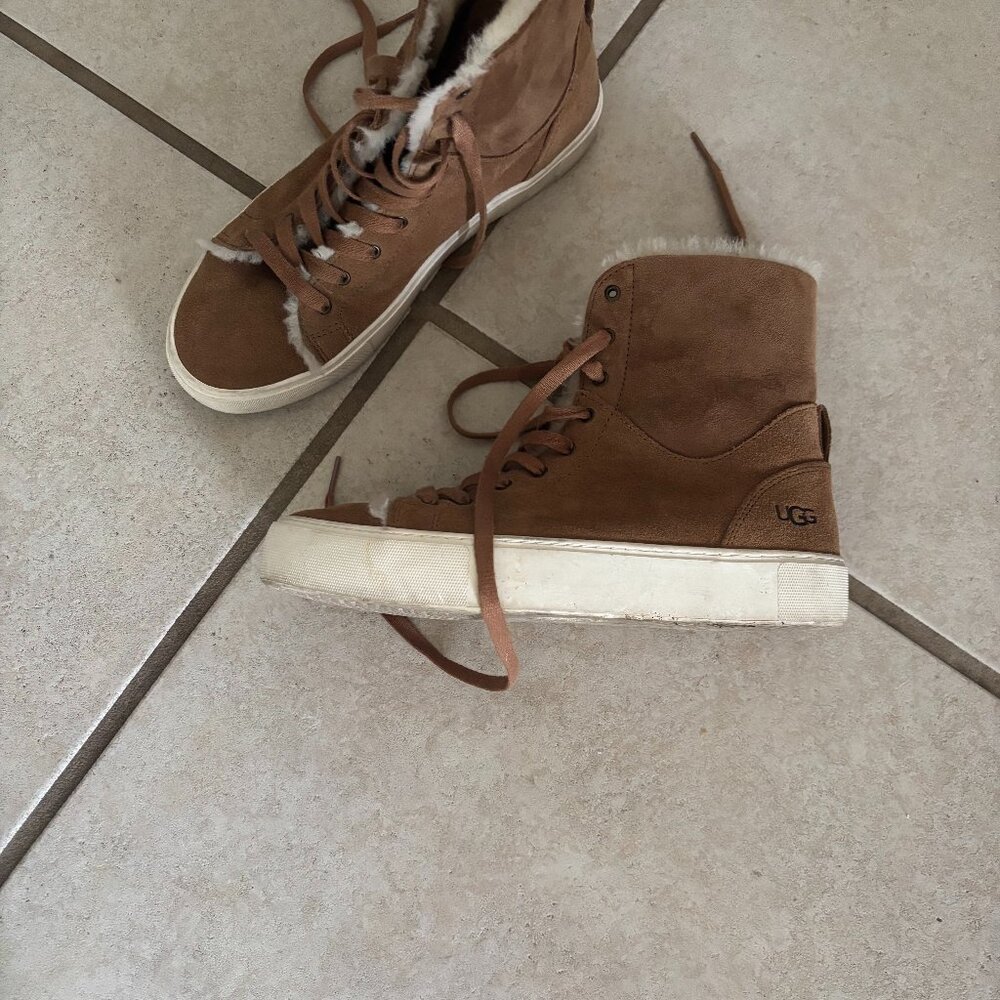 Ugg lace up sneaker bootie